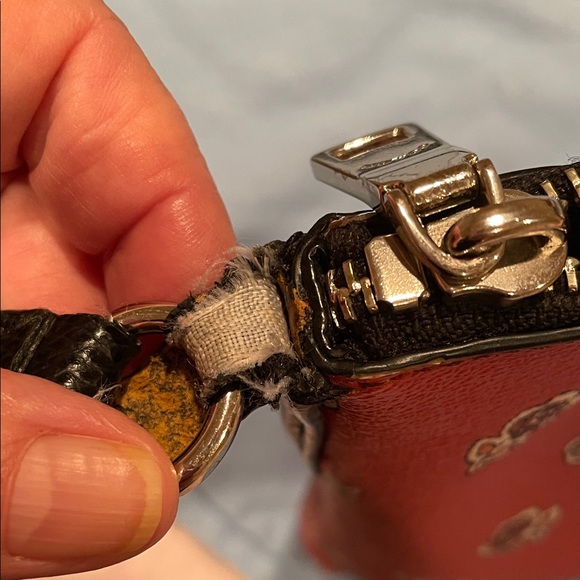 Coach Orange Floral Pattern Crossbody Bag - Picture 5 of 5